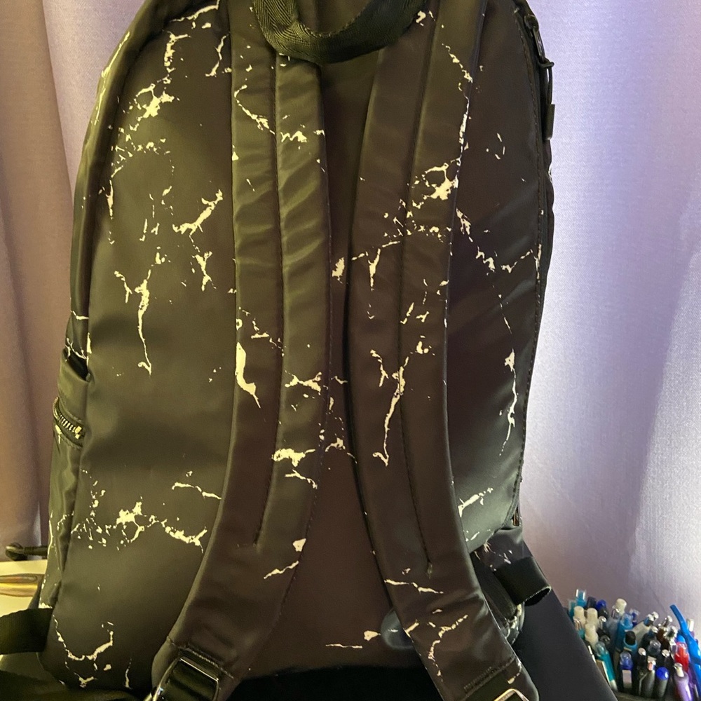 Black Marble Backpack